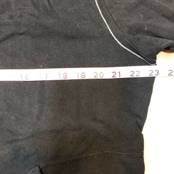 Merona zip up light weight black jogging Jacket Black xxl - Picture 2 of 5